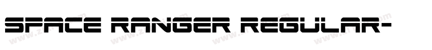space ranger regular字体转换